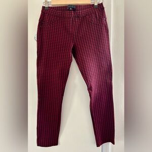 Sanctuary Red and Black Checkered stretch Pants